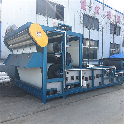 Fully Automatic Biological Sludge Dewatering Belt Filter Press Machine ...