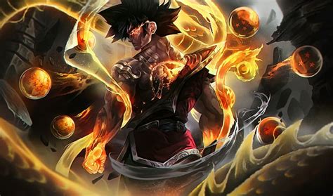 Cool Dragon Ball Goku Fire Art, HD wallpaper | Peakpx