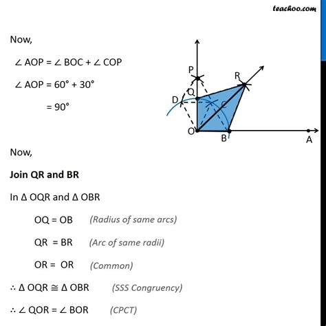 Ex 11.1, 2 - Construct angle 45 degree - Class 9 Constructions