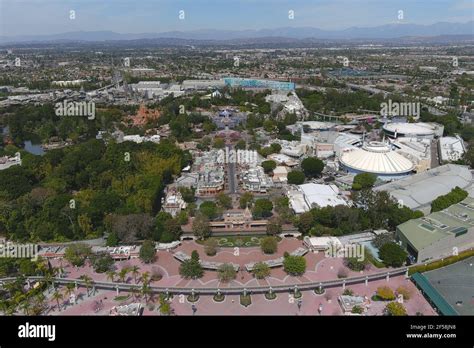 An aerial view of Disneyland Park, Wednesday, March 24, 2021, in Anaheim, Calif Stock Photo - Alamy