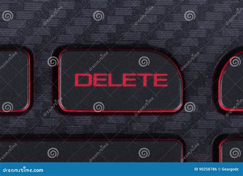 Delete Button on Keyboard of Laptop Stock Photo - Image of background ...