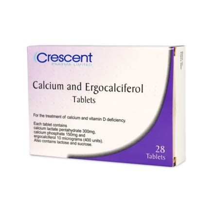 Calcium and Ergocalciferol Tablets | Crescent Pharma