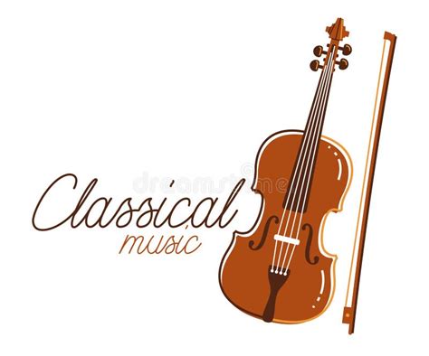 Classical Music Emblem or Logo Vector Flat Style Illustration Isolated ...