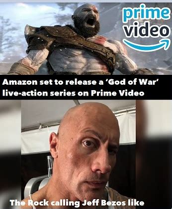 The rock x God of war series? I hope not - Meme by Peebee :) Memedroid