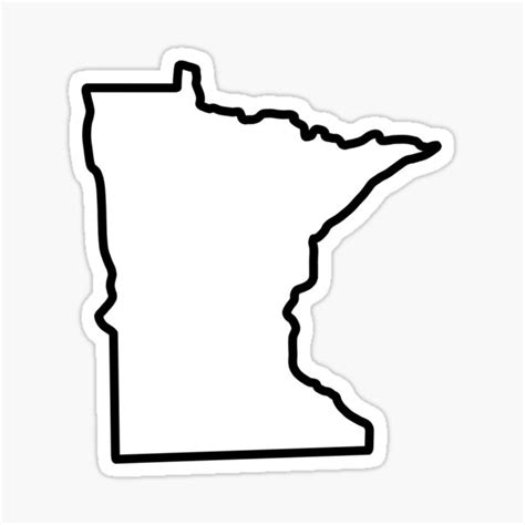 "Minnesota State Outline" Sticker for Sale by Tricia Murdock | Redbubble