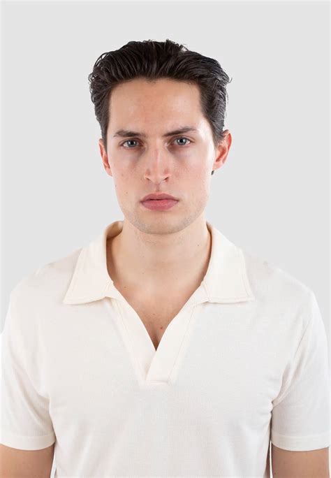 Nelson polo pique shirt - Off white