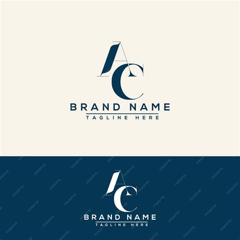 Premium Vector | Ac logo design template vector graphic branding element