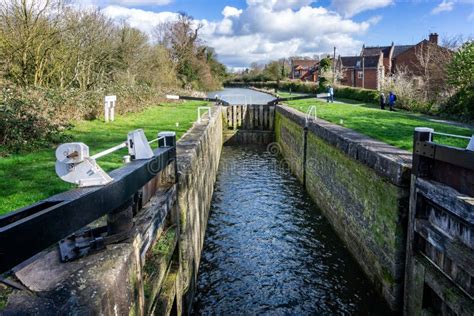 View into One of the Kennet Canal Locks in Bradford on Avon, Witlshire, UK Stock Image - Image ...