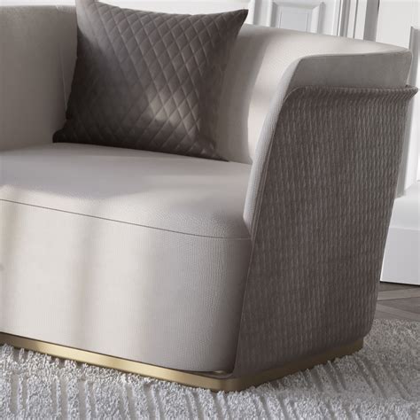 Contemporary Italian Nubuck Armchair - Juliettes Interiors