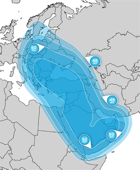 Coverage maps Satellite Hellas Sat 3 - 39.0 East, Coverage Maps - satellite Hellas Sat 3 ...