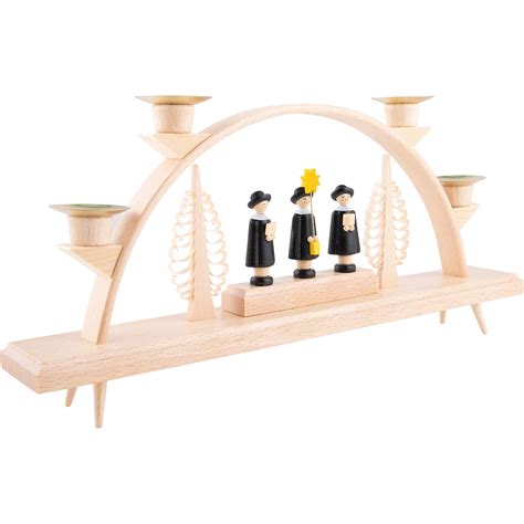 Candle Arch - With Carolers (33×15 cm/13×5.9in) by Holzwarenfabrik Neumann