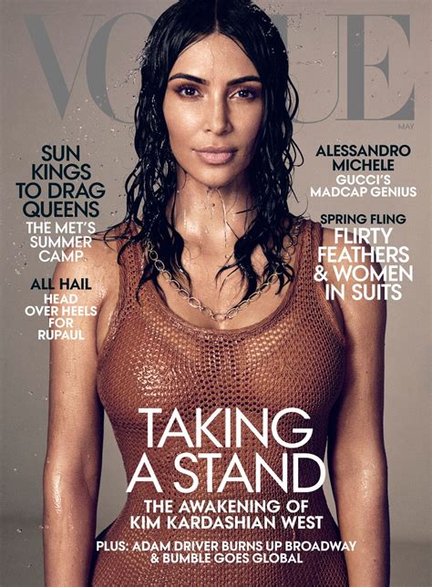 "Taking a Stand"! Kim Kardashian West covers Vogue's Latest Issue ...