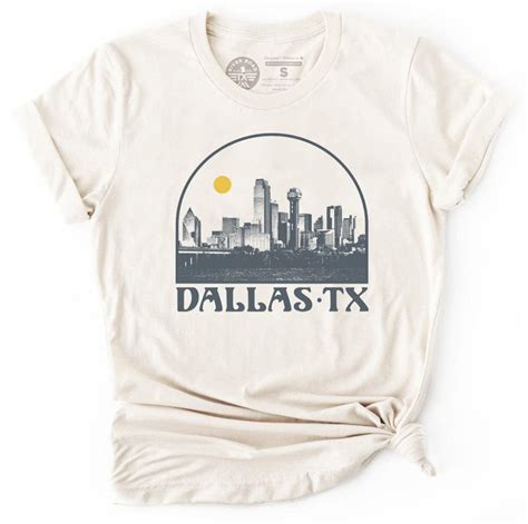 Dallas Skyline T-Shirt | Dallas City T Shirt | Texas Apparel ...