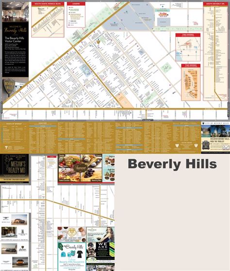 Beverly Hills hotels and sightseeings map - Ontheworldmap.com