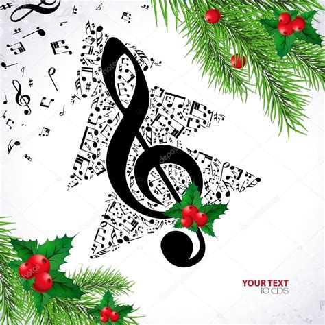 Musique dambiance de Noël — Image vectorielle 1nana1 © #58886293