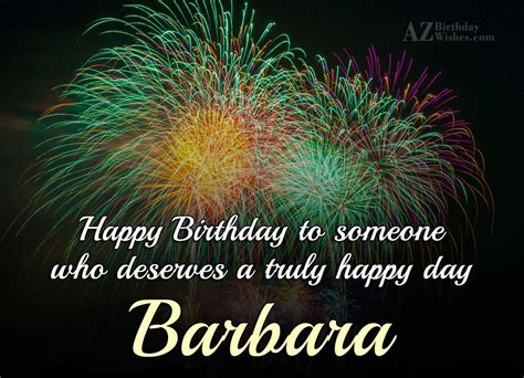 Happy Birthday Barbara - AZBirthdayWishes.com