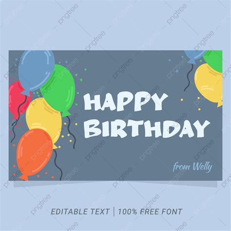 Simple Minimalist Style Birthday Card Design Template Download on Pngtree