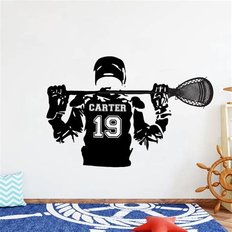 Lacrosse Wall Decal - Etsy