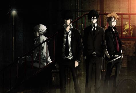 Four male anime character digital wallpaper, Psycho-Pass, Shinya Kogami, anime, anime boys HD ...