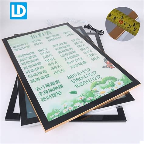 LED Menu Board Illuminated Signage Restaurant Menu - Lindo Sign