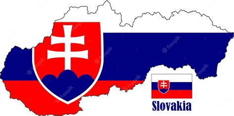 Premium Vector | Slovakia map and flag