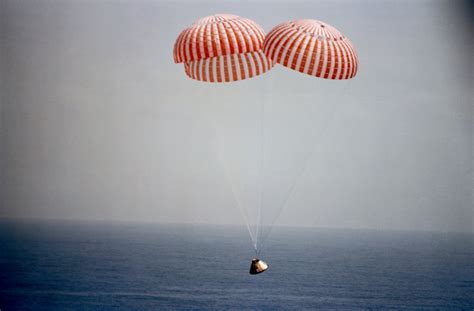 Photo - Apollo/Saturn (A/S)-11 - 500 Ft. Above Water - Chutes Deployed - Moon: NASA Science