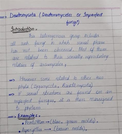 Army medical college entry test preparation : What is deuteromycota and Its structure