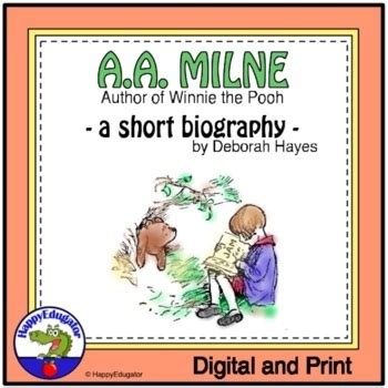 A. A. Milne Biography Activity and Constructed Response by HappyEdugator