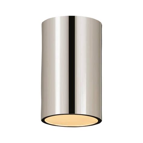 Harley 5 in. 1-Light Chrome Flush Mount 2302F1-CH - The Home Depot