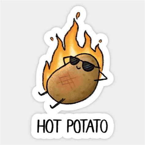 Hot Potato by drawforpun | Cute potato, Cute laptop stickers, Cute stickers