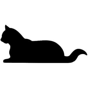 Amazon.com: Laying Cat Silhouette Decal Sticker (black), Decal Sticker Vinyl Car Home Truck ...