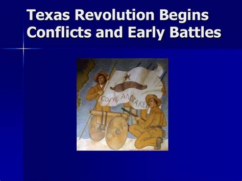 Texas Revolution Begins and Early Battles