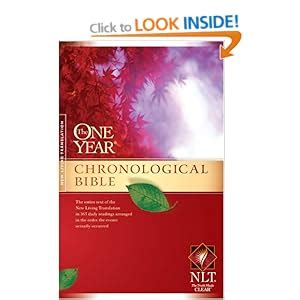 One Year Chronological Bible-NLT (One Year Bible: Nlt): Amazon.co.uk: Tyndale: 9781414314075: Books