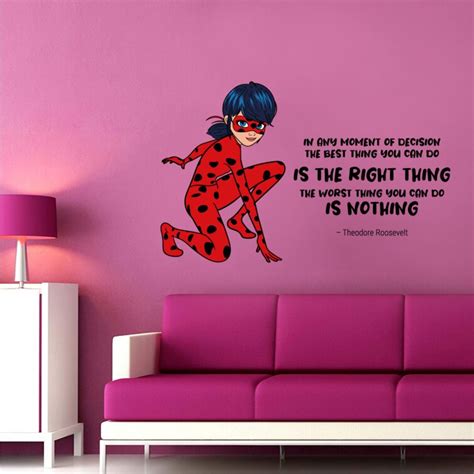 Design With Vinyl Miraculous Ladybug Cat Noir Quote Cartoon Quotes Wall ...