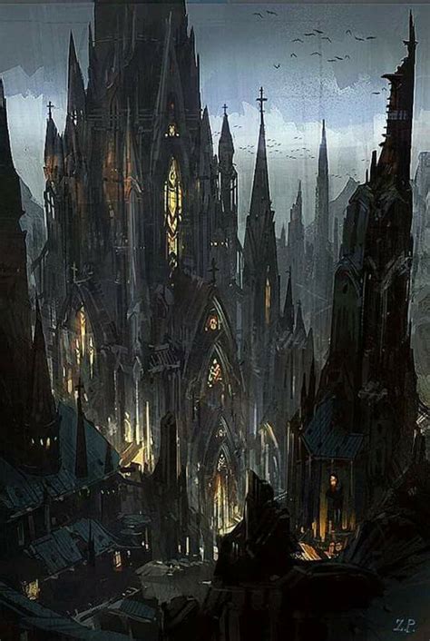 The cathedral Dark Fantasy Art, Fantasy Kunst, Fantasy City, Fantasy Castle, Fantasy Places ...