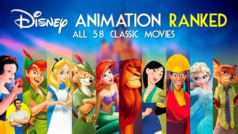 DISNEY ANIMATION - All 58 Movies Ranked Worst to Best - YouTube