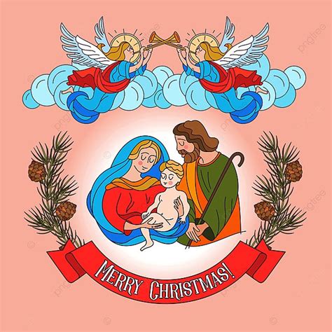 Merry Christmas Jesus Mary Joseph Template Download on Pngtree