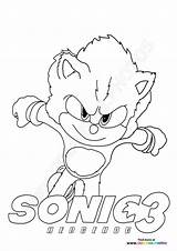 Sonic 3 Logo  Coloring Pages For Kids sketch template