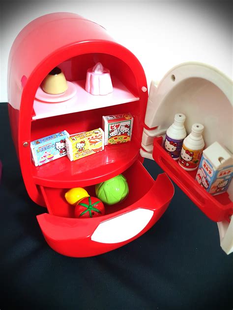 Rare Hello Kitty Mini Candy Dispenser & Mini Fridge, Hobbies & Toys, Toys & Games on Carousell