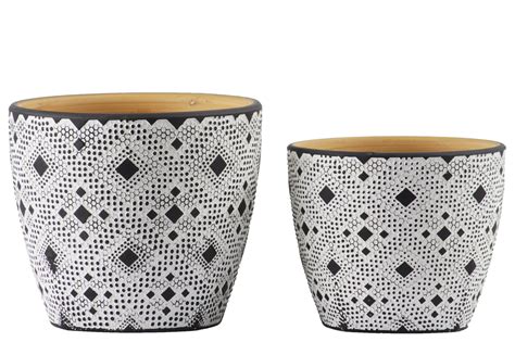 Urban Trends Collection: Ceramic Pot Matte Finish White - Walmart.com