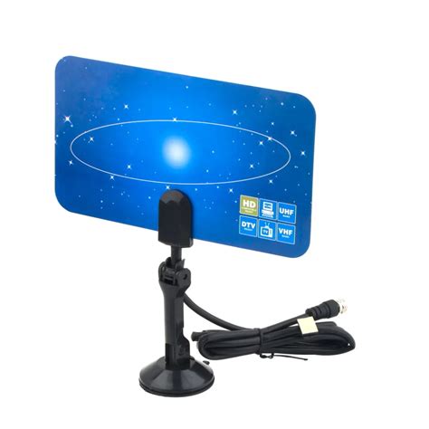 Digital Indoor TV Antenna HDTV DTV Box Ready HD VHF UHF Flat Design ...