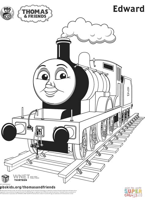 Edward from Thomas & Friends coloring page | Free Printable Coloring Pages