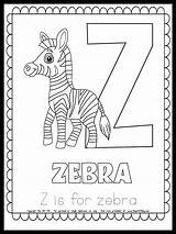 Letter Z Is For Zebra FREE Printable Coloring Page  The Art Kit sketch template
