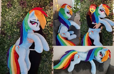 Lifesize Rainbow Dash plushie 130cm / 50 inch by Epicrainbowcrafts on DeviantArt