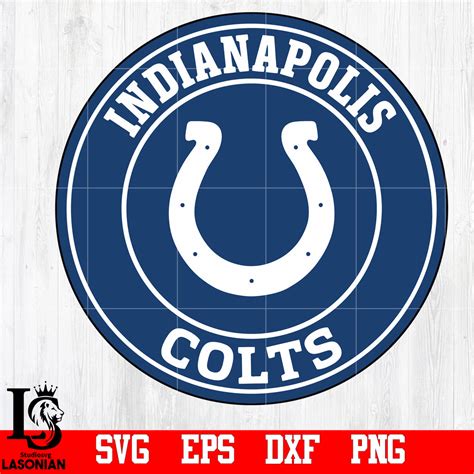 circle Indianapolis Colts svg,eps,dxf,png file – lasoniansvg