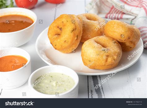 Medu Vada Sambar Chutney South Indian Stock Photo 1417063115 | Shutterstock