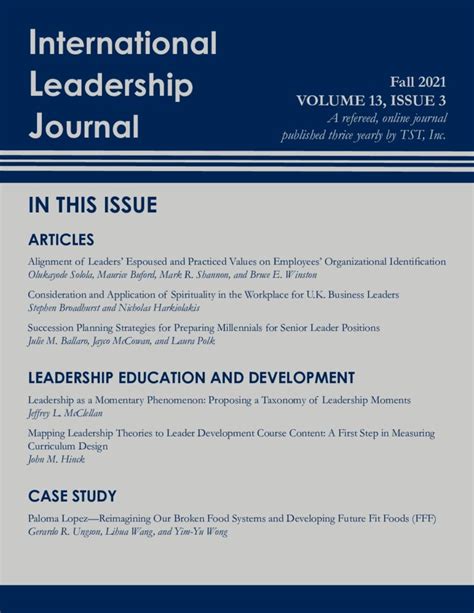 ILJ Archives – International Leadership Journal