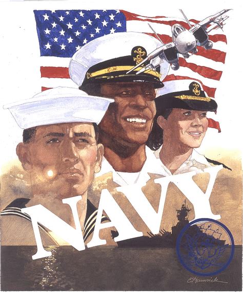 US Navy Painting by Chuck Hamrick