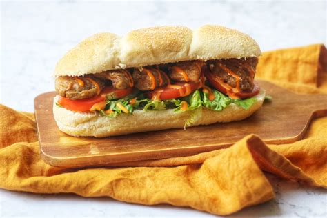 Vegan "Shrimp" Po' Boy Sandwich - Supper in the Suburbs