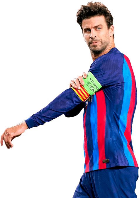 Gerard Pique Barcelona football render - FootyRenders